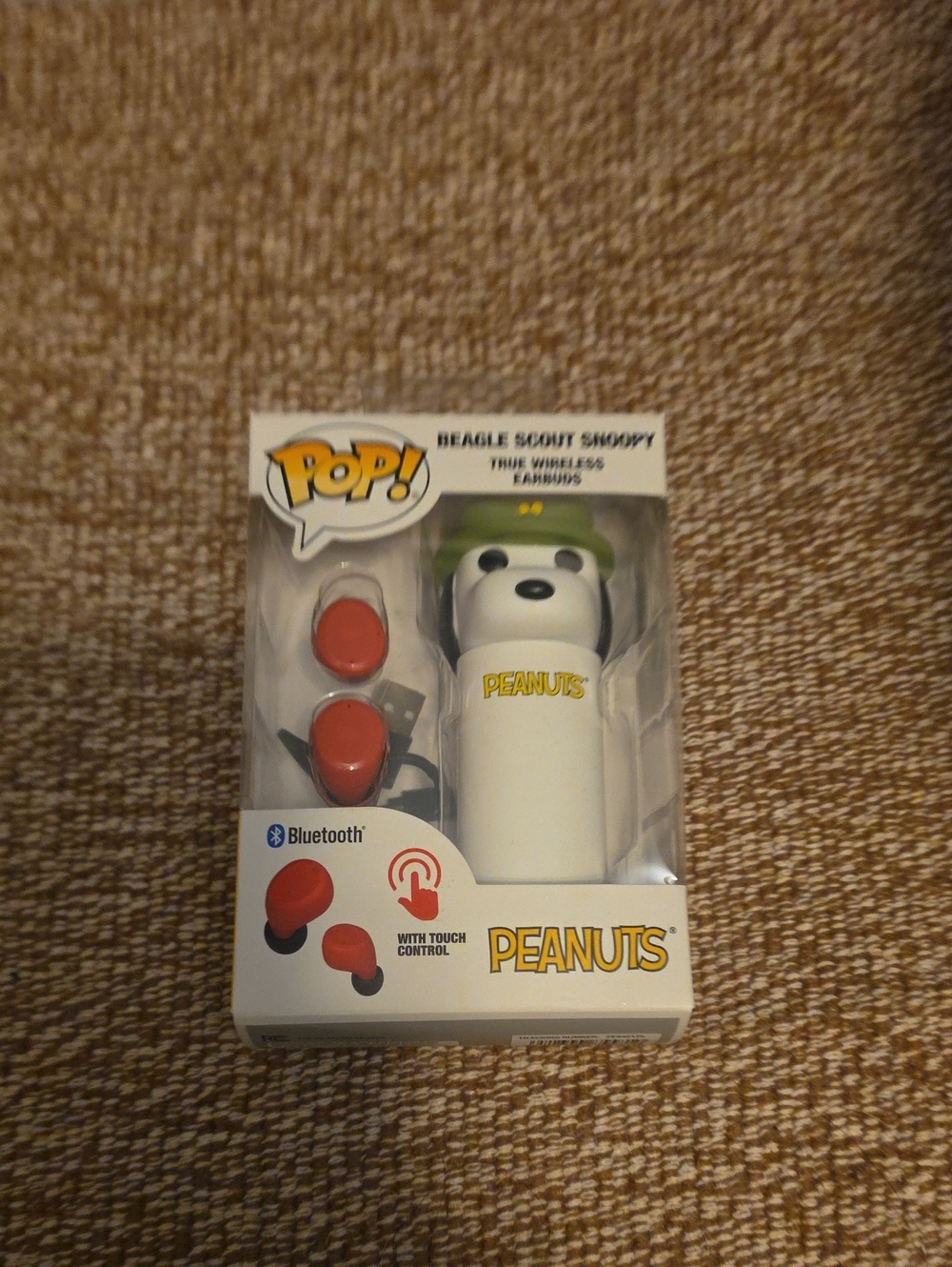 Peanuts Snoopy Beagle Scout True Wireless Earbuds - Red and White
